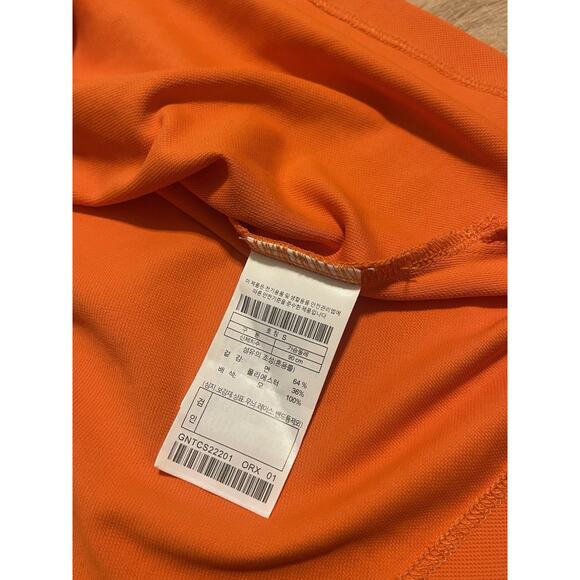 G/FORE Polo Shirt Small Womens Performance Golf Orange Knit Collar 1/4th Button - Picture 6 of 8